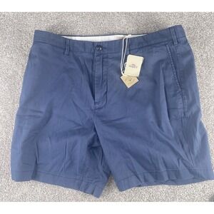 Faherty Island Life Shorts Organic Cotton Size Mens 38 Navy Blue Chino Preppy 8"